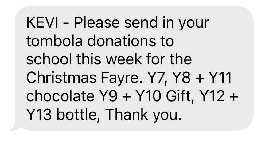 Please help us with tombola donations for our Christmas Fayre. All money goes towards supporting children in school. Thank you 🤩