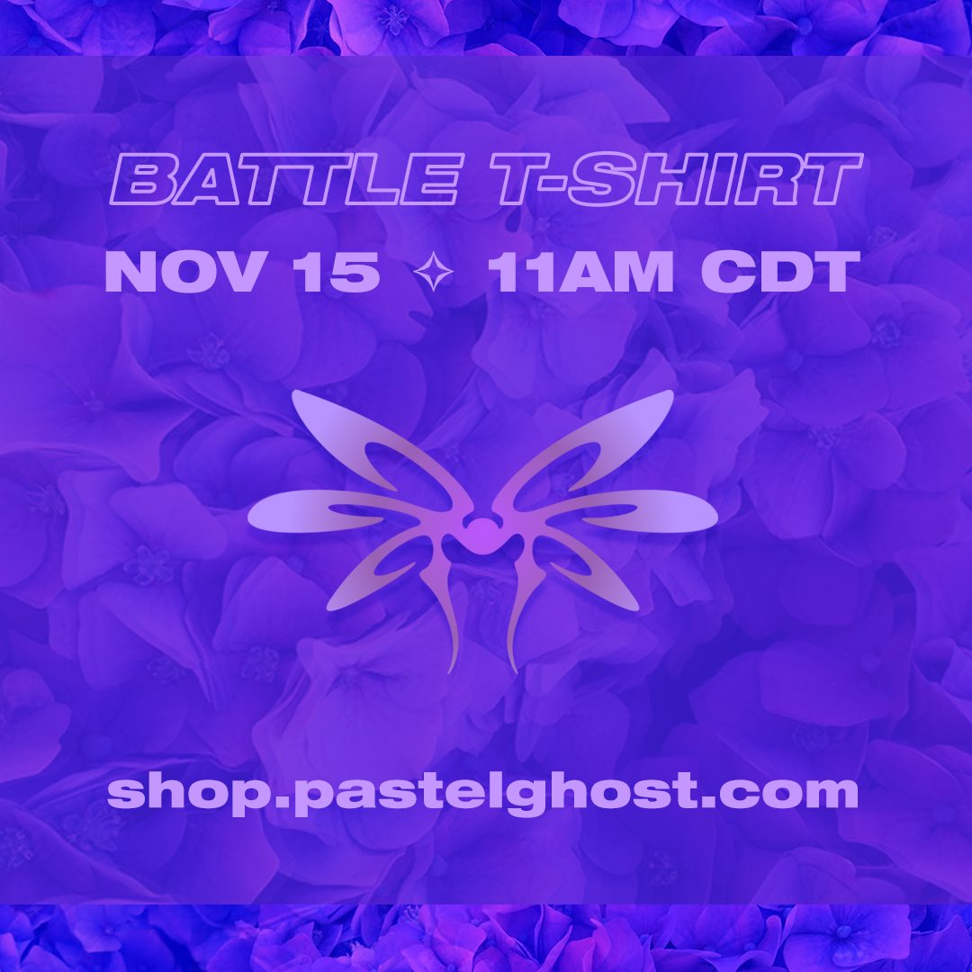 PASTEL_GHOST's tweet photo. 🦋 SHIRTS DROP TMRW 🦋

sign up below to receive a reminder as soon as shirts go on sale! you’ll also be first to receive text/email updates on future pastel ghost news and future drops💓

SIGN UP HERE: https://t.co/X4xfQrg3JX

SHOP HERE: https://t.co/BL8IDItItY https://t.co/u4DCpsj46o