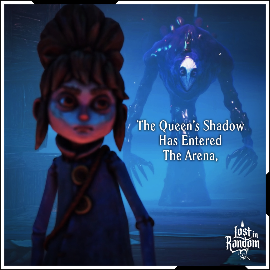 NotTheBestCo's tweet photo. We have the Queen a bit unnerved in today's #LostInRandom episode.  She is sending in her shadow, and it has a unique ability: https://t.co/HdS11XNRKS

#NotTheBest https://t.co/vuFCvDyvBW