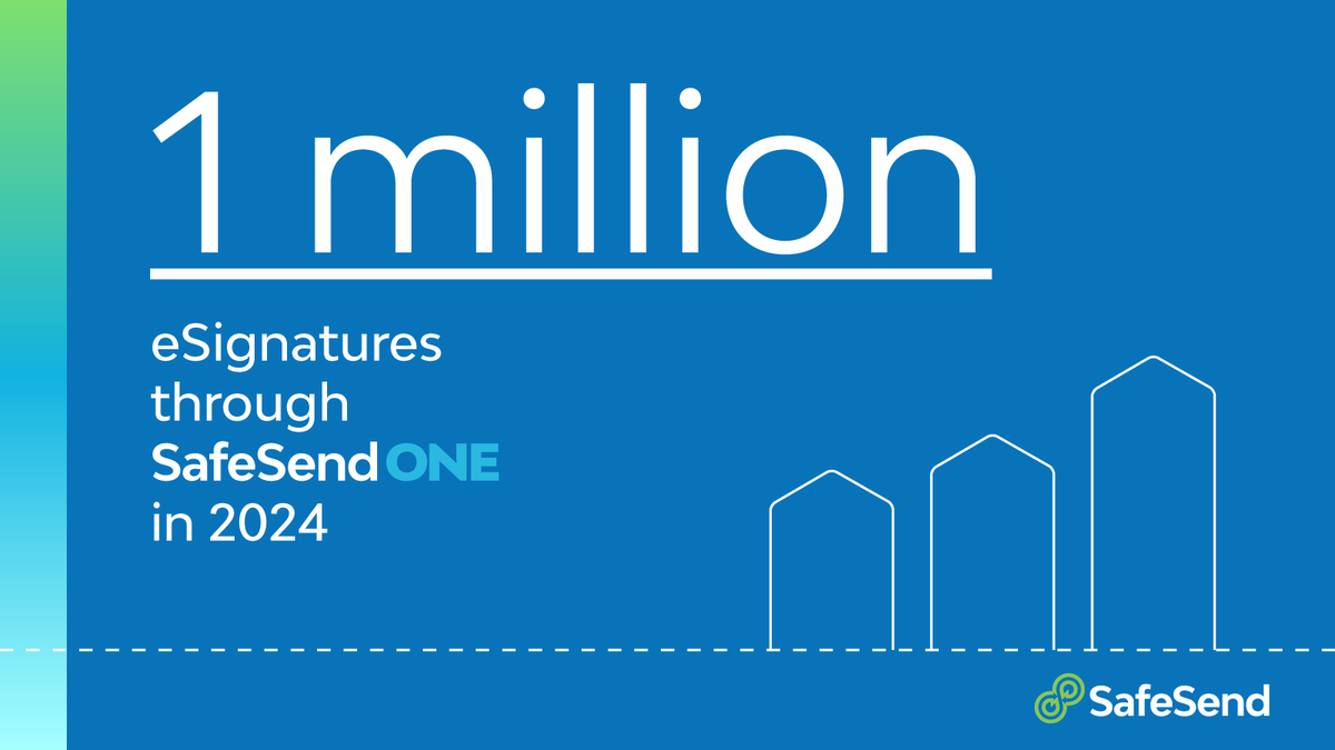SafeSend_One's tweet image. 🎉 Tax and Accounting pros can eSign ANY document through SafeSend One, leading to over ONE MILLION eSignatures sent so far in 2024!

#SafeSend #esignature #taxsoftware #taxautomation