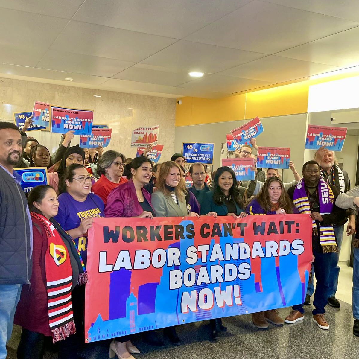 ISAIAH (@isaiahmn) on Twitter photo 🎉 Today the Minneapolis City Council voted to pass the Labor Standards Board! Leaders with <a href="/KCOU_MN/">Kids Count On Us</a> look forward to childcare providers and workers having a seat at the table. Thank you <a href="/MplsWard10/">Aisha Chughtai - Minneapolis Ward 10</a>, <a href="/MplsWard7/">Katie Cashman - Minneapolis Ward 7</a>, and <a href="/MplsWard12/">Aurin Chowdhury - Minneapolis Ward 12</a> for your leadership! 🎉 Today the Minneapolis City Council voted to pass the Labor Standards Board! Leaders with <a href="/KCOU_MN/">Kids Count On Us</a> look forward to childcare providers and workers having a seat at the table. Thank you <a href="/MplsWard10/">Aisha Chughtai - Minneapolis Ward 10</a>, <a href="/MplsWard7/">Katie Cashman - Minneapolis Ward 7</a>, and <a href="/MplsWard12/">Aurin Chowdhury - Minneapolis Ward 12</a> for your leadership!