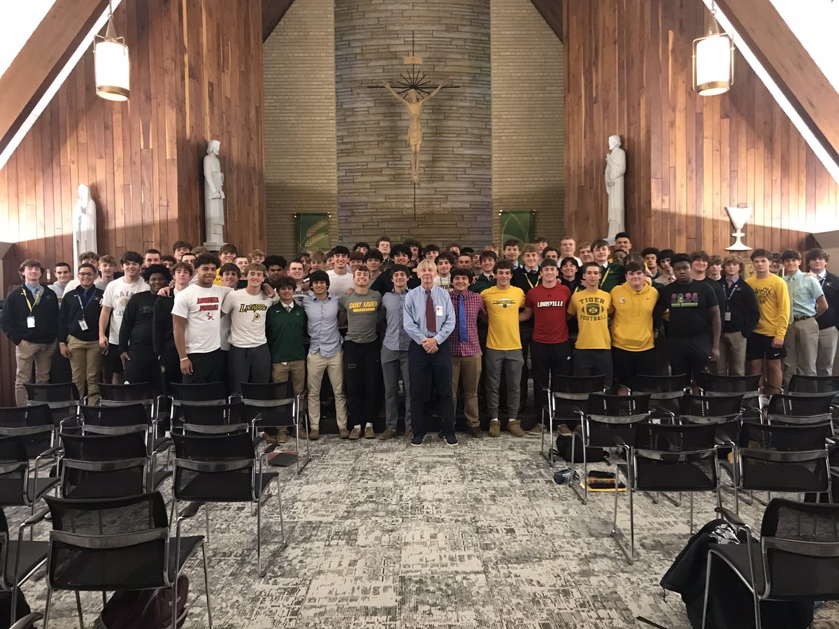 St. X would like to give a big-time thank you to Coach Steve Frommeyer for being this afternoon’s Tigers for Christ speaker. Coach Fro informed us that every decision we make affects those around us. It only takes a minute to make a choice, but the effects can last a lifetime.