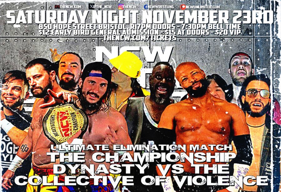 It's going to be UMTIMATE ELIMINATION November 23rd as the Champions unite as <a href="/MikeMont3ro/">Mike Montero</a>, Dirt City Enforcer Jason Devine, <a href="/GiantRAA/">Robbie The Giant</a> <a href="/VivaLaRIOT/">R.I.O.T. Kellan Thomas</a> &amp; @OldSchoolCoolYo battle <a href="/Osirus_theChamp/">Osirus</a> The Hardwork Heroes and The Collective!