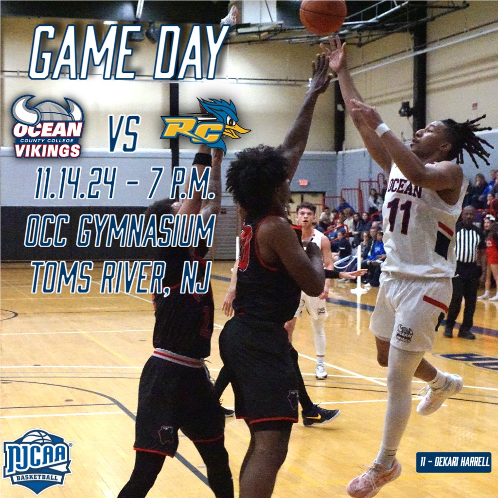 OceanVikings's tweet image. Ocean County College Men's Basketball looks for their 3rd win to start the 2024 season when they host the RCSJ Gloucester Roadrunners tonight at 7 P.M. Catch the action live in the OCC Gymnasium, or via our broadcast. Let's go to work. 🏀
Live link: livestream.com/oceancountycol…