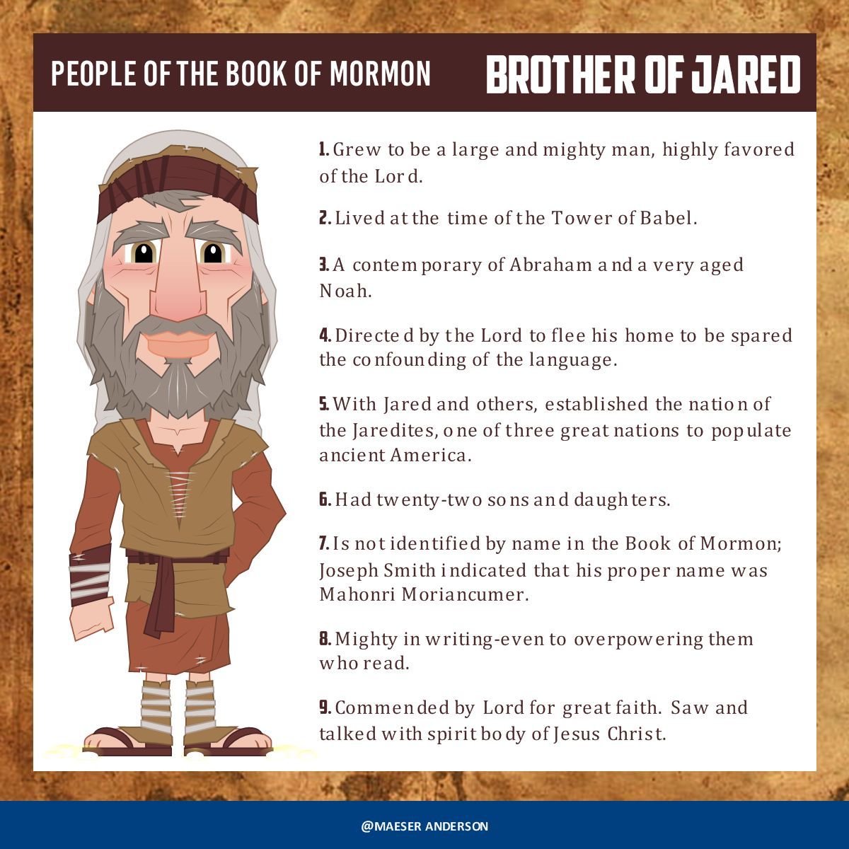 MaeserART's tweet photo. People of the Book of Mormon: The Brother of Jared | Mahonri Moriancumer (about A.D. 20
———
#generalconference #HearHim #JesusChrist #sharegoodness #ComeFollowMe #strivetobe #ldsconf #bookofmormon https://t.co/E2TR4LkwuR