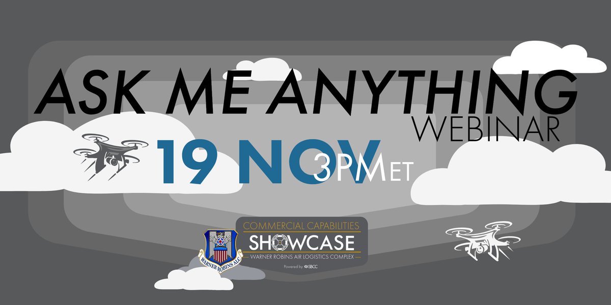What exactly is the Showcase?
 How can I apply?
 What is the Air Force looking for?
If you’ve got questions, we’ve got answers! 

ASK ME ANYTHING Webinar - Tuesday, 19 NOV

RSVP: eventbrite.com/e/ask-me-anyth…
ZOOM LINK: us06web.zoom.us/j/81581388653