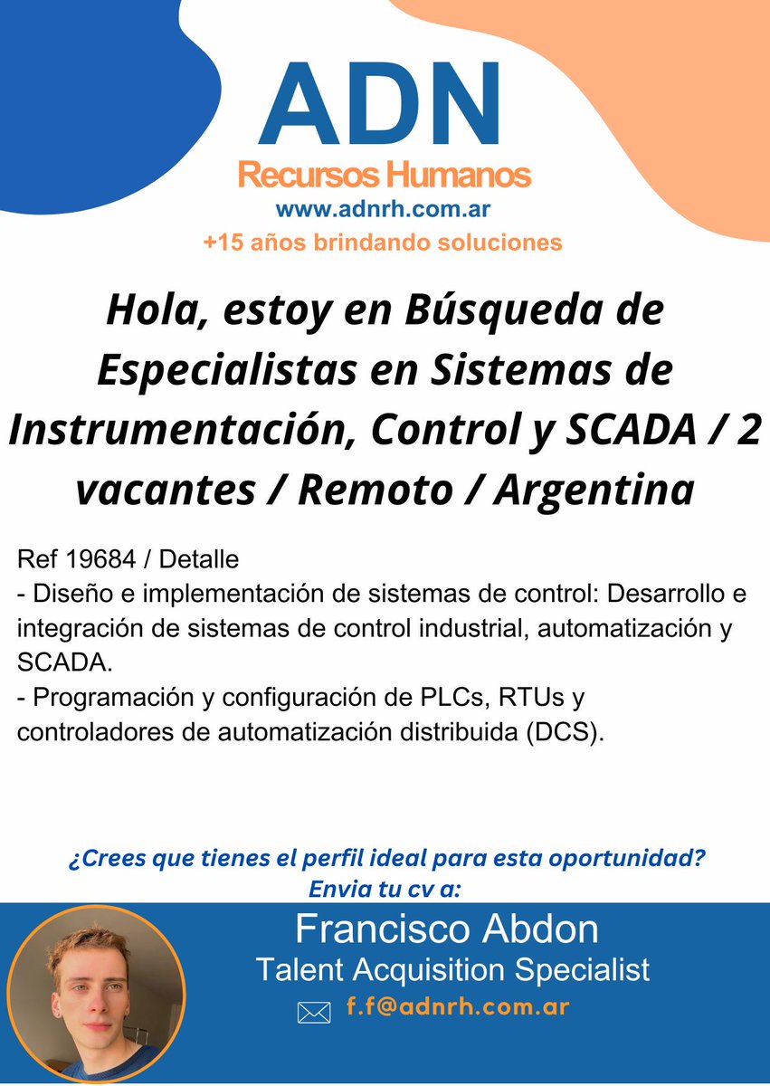ADN Recursos Humanos - Búsqueda Laboral

adnrh.com.ar

#ADNrecursoshumanos #oportunidadlaboral #busquedalaboral #trabajo #recursoshumanos #buscotrabajo #empleo #oportunidadeslaborales #curriculum #reclutamiento #cv #busquedadetrabajo #Hiring #Argentina #Tecnologia