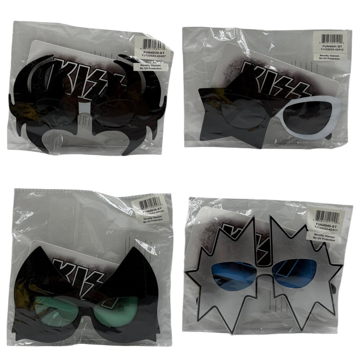 gkisscollecting's tweet photo. KISS Costume Sunglasses Set (2023) @georgeskisscollection #kiss #kissfan #kissband #kissnerd #kissnation #kissarmy #kisscollector #kisscollecting #georgeskisscollection @ripitoutace #fyp #georgeskisscollection #fyfgeogeskisscollection https://t.co/vMUwMwgicw