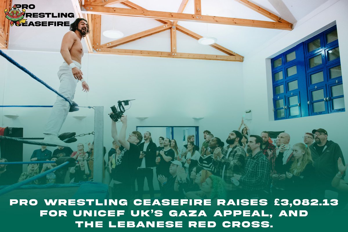 PW_CEASEFIRE's tweet photo. We are proud to announce that our new total raised for UNICEF UK’s Gaza Appeal, and The Lebanese Red Cross, now stands at £3,082.13.

As well as our sponsor @BLCKSMTHApparel, we want to thank every single person who donated, bought a ticket, grabbed a beer, wore our merch, or purchased raffle tickets; this would be impossible without your support 🧡

Please continue to support the vital work that these organisations carry out.

Donation References:
129298712/1 (UNICEF UK) @UNICEF_uk 
267821051/1 (UNICEF UK) @UNICEF_uk 
IFRC241114-2106-469236 (Lebanese Red Cross) @RedCrossLebanon