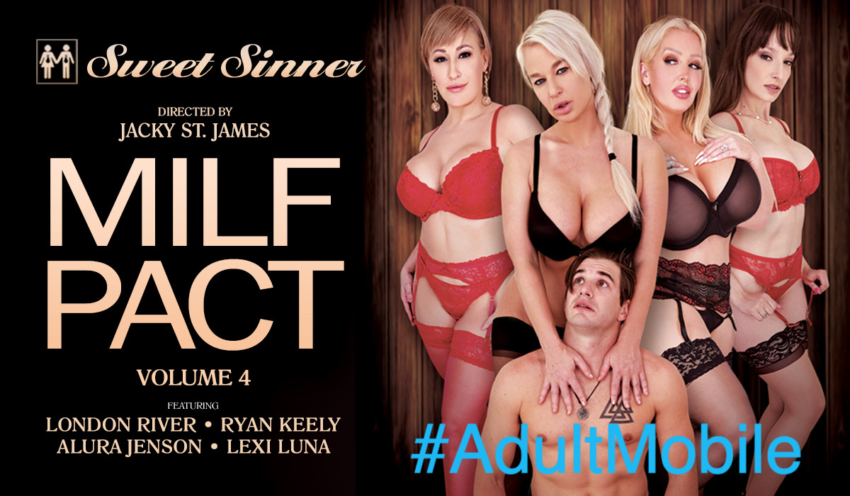 TheAdultMobile's tweet photo. Sometimes you just need some sexy #MILFs 💋to make the day better!! Watch @sweetsinnerxxx #MILFpact 4  on #AdultMobile: Starring @londoncriver @lexilunaxoxo @ryankeely #AluraJensen https://t.co/bGQ2Gp9FOc https://t.co/4qWVPZNMsg