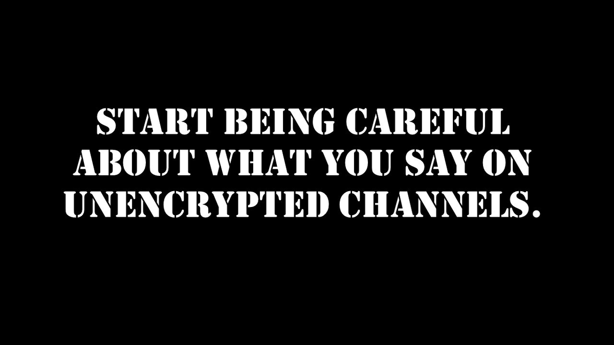 And this isn't one...and neither are your DMs