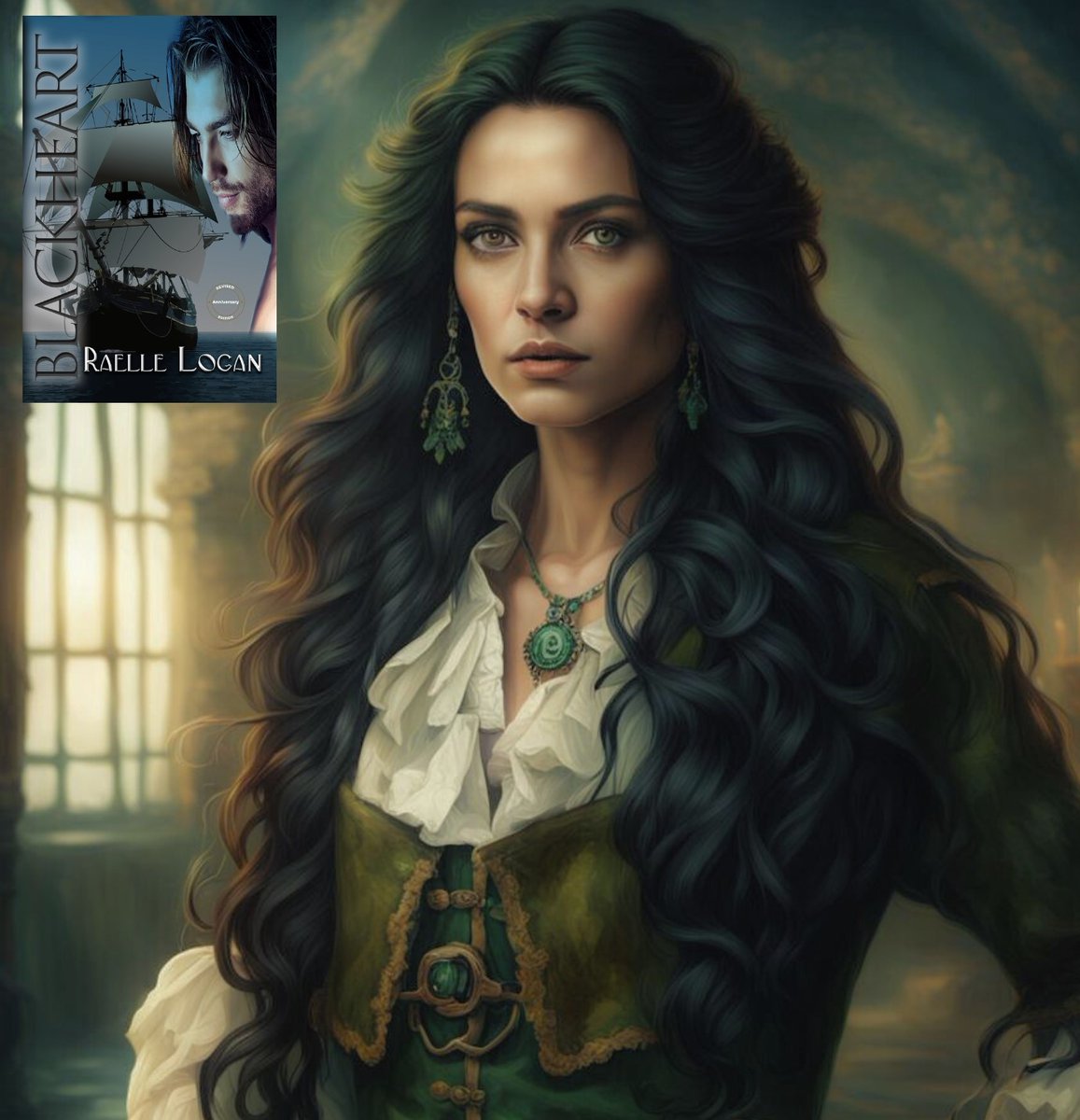 Pirate Lochlanaire Blackheart is released of an English prison, commanded by the king to hunt down a woman.  Trouble is...  his captive's ancestry threatens his life and hers and she's a seductress he's not sure he can resist. #romance #PirateBooks #bookspotlight #GirlBoss