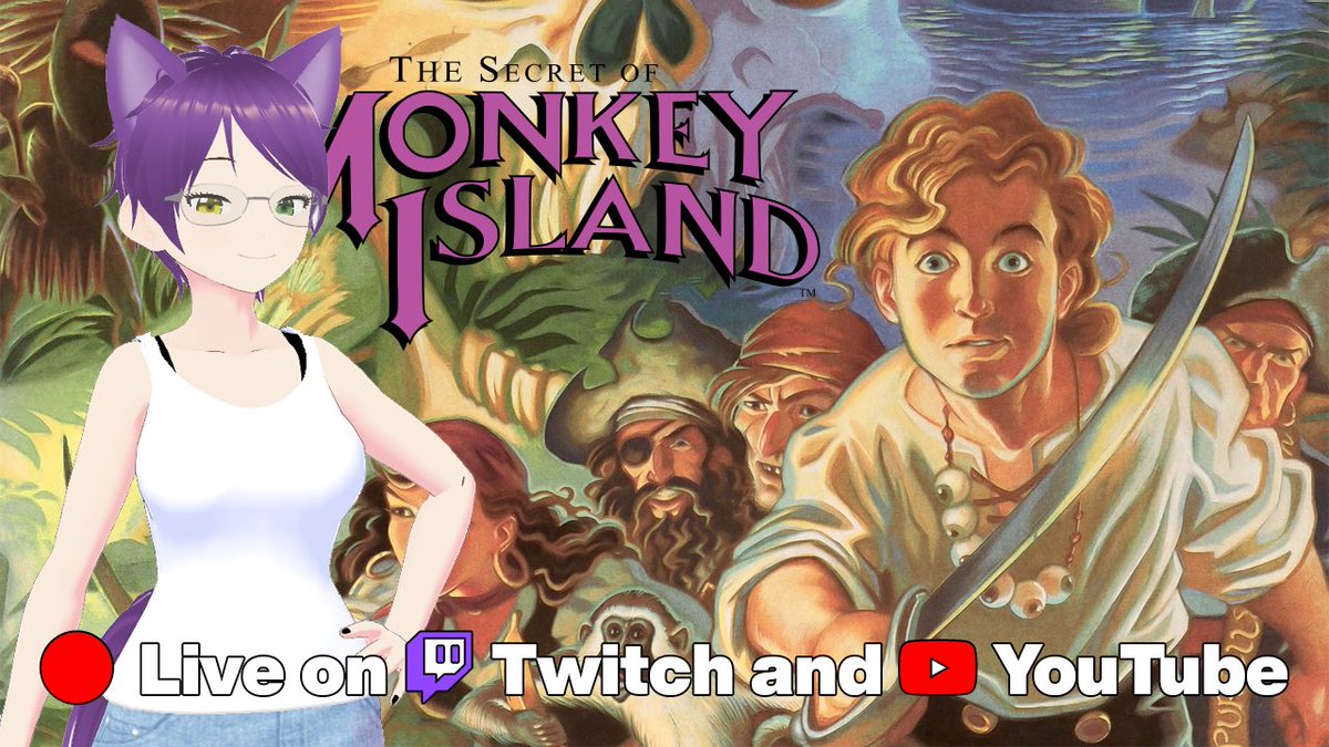 TomatoKigu's tweet photo. I can't wait to learn the Secret of Monkey Island!

Going live on Twitch and YouTube with The Secret of Monkey Island!

#VTuber #ENVTuber #MonkeyIsland #TheSecretOfMonkeyIsland #PointAndClickAdventureGame #SCUMM

https://t.co/EDniVYhpEr

https://t.co/nZm09eT2Yb https://t.co/xrrPcnLIoE