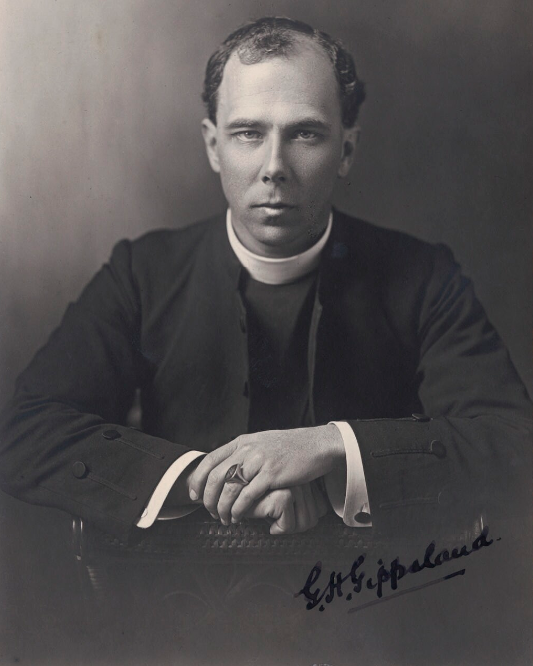 AustAnglican's tweet image. 15 November 1917 (St Machutus): the Rt Revd George Harvard Cranswick (1882-1954) installed and enthroned in St Paul's Pro-Cathedral as second Bishop of Gippsland. #anglican @gippsanglican #107years A wartime enthronement, "the proceedings opened with the National Anthem."