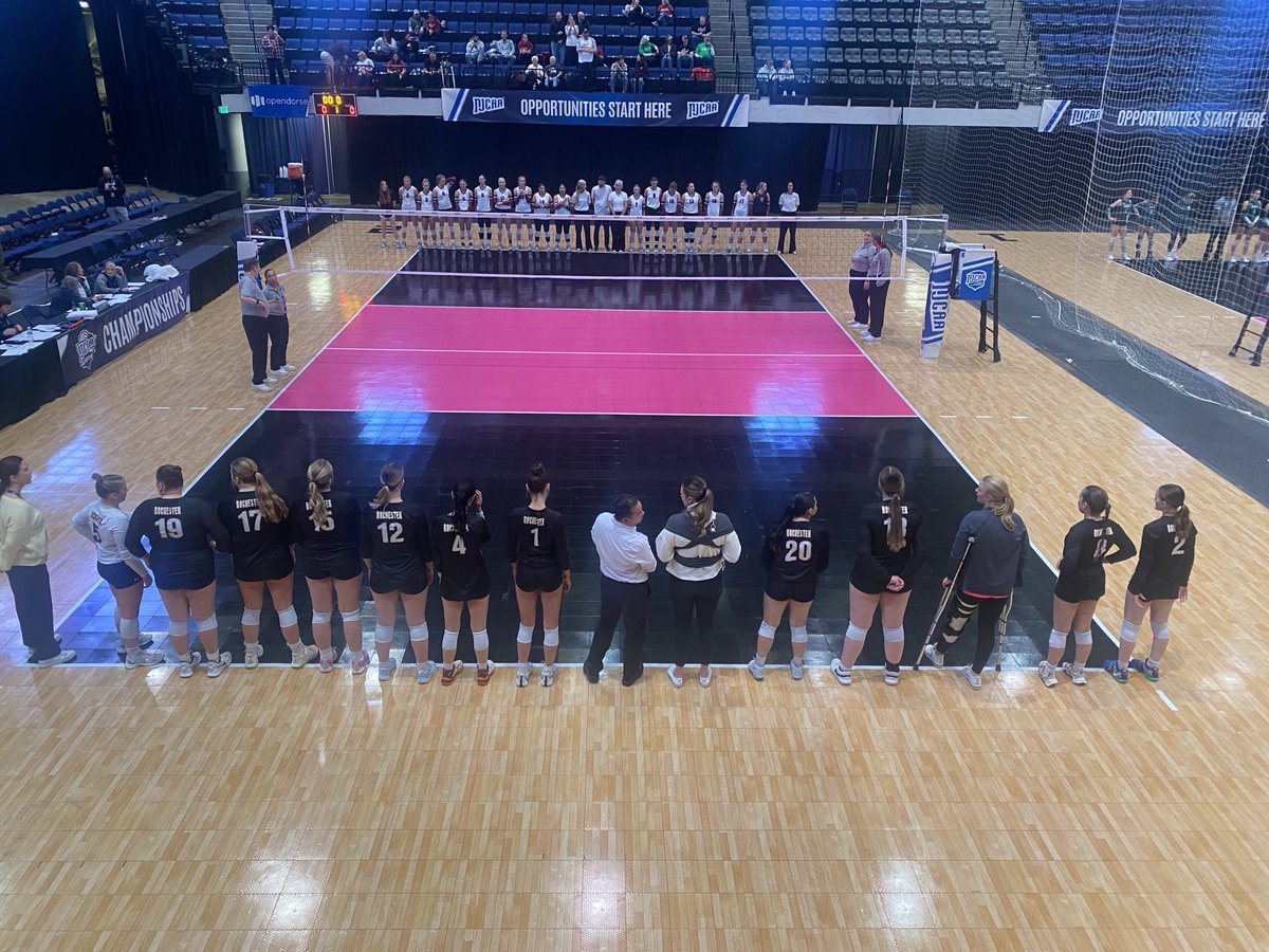 Starting lineup announcements for match #1 vs Sandhills.