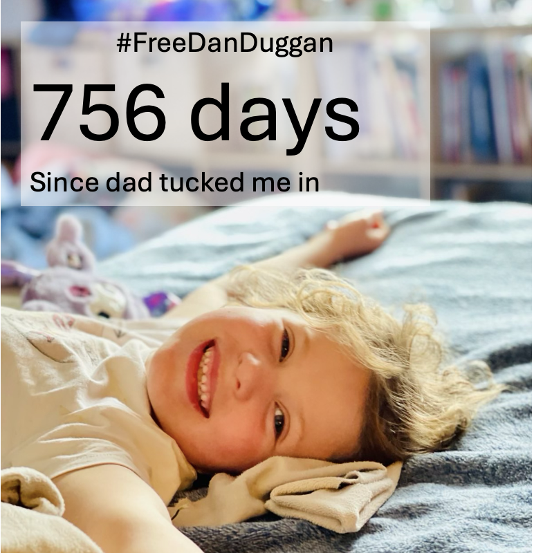 FreeDanDuggan's tweet photo. 756 days since the Duggan kids were tucked in by their dad.

#FreeDanDuggan by Christmas and reunite this struggling family.

You can help:
1. Spread the word – tell your friends and family, join demonstrations and post on social media 
2. Demand our politicians do the right thing – write to MPs and Ministers 
3. Make a donation to help the family fight for justice: https://t.co/93c15Gd7FL 

If you’d prefer, you make a direct donation via the website: https://t.co/qyogQjnOR8 

#HumanRights #EnoughIsEnough #Solidarity