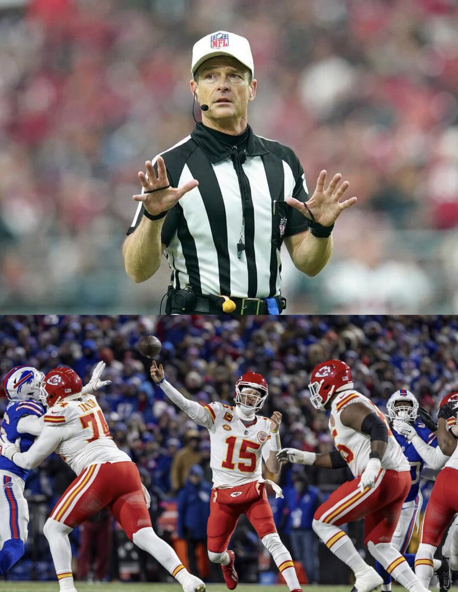 MLFootball's tweet photo. 🚨NEWS: Land Clark is officiating the #Chiefs-#Bills game, KC is UNDEFEATED when he is refereeing.

Clark’s crew: 1st for illegal formations, 2nd for false starts

Buffalo the 2nd most false starts; and KC has the least pre-snap penalties.

👀👀👀

(Stats via: @nflrefstats1) https://t.co/8OAoQVaphl