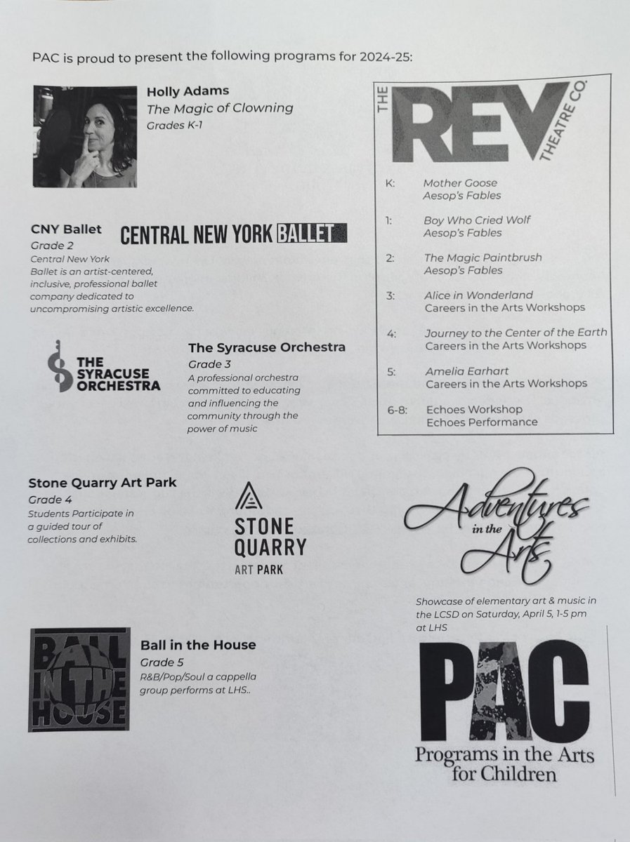 PAC (@pacliverpool) on Twitter photo Has your student been to the Syracuse Orchestra or watched a REV performance? Those fantastic arts experiences are only possible thanks to your generous donations. Please consider helping PAC continue to offer these amazing opportunities. <a href="/LCSDFineArts/">LCSD Fine Arts</a> Has your student been to the Syracuse Orchestra or watched a REV performance? Those fantastic arts experiences are only possible thanks to your generous donations. Please consider helping PAC continue to offer these amazing opportunities. <a href="/LCSDFineArts/">LCSD Fine Arts</a>