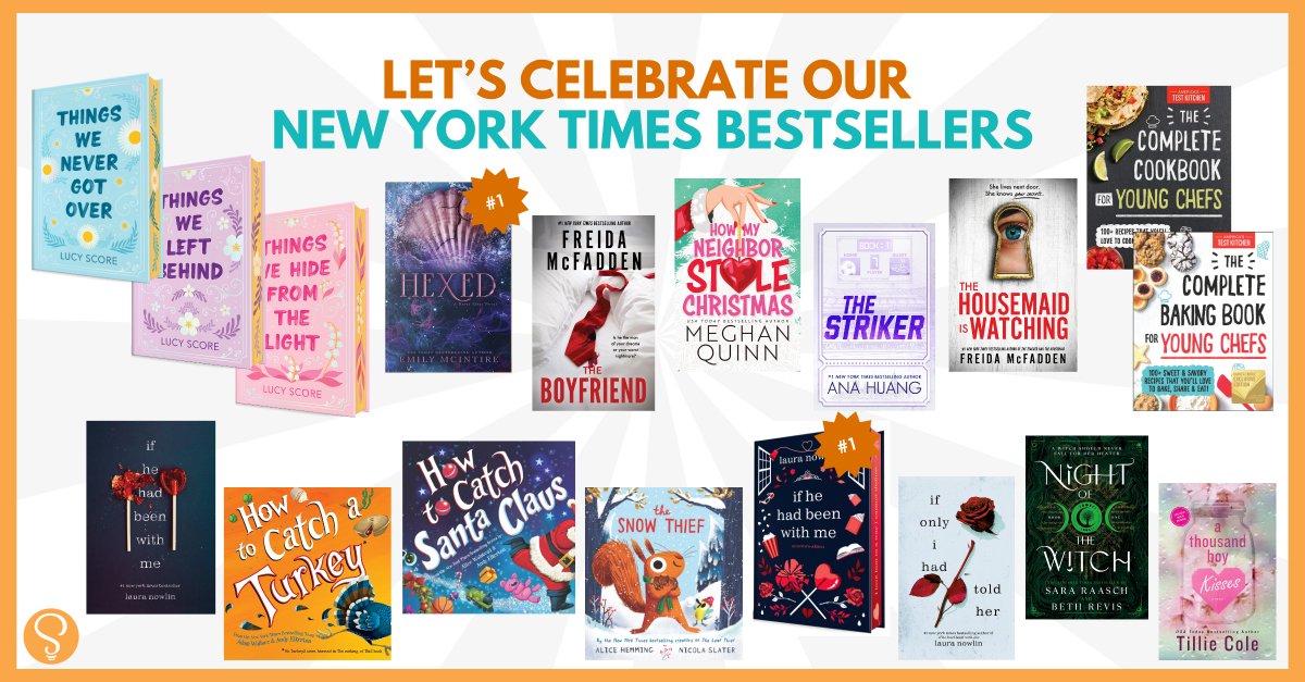 Sourcebooks's tweet image. 🎉Congratulations to this week&apos;s #bestsellers!

#bookschangelives
#authorschangelives
#sourcebooks