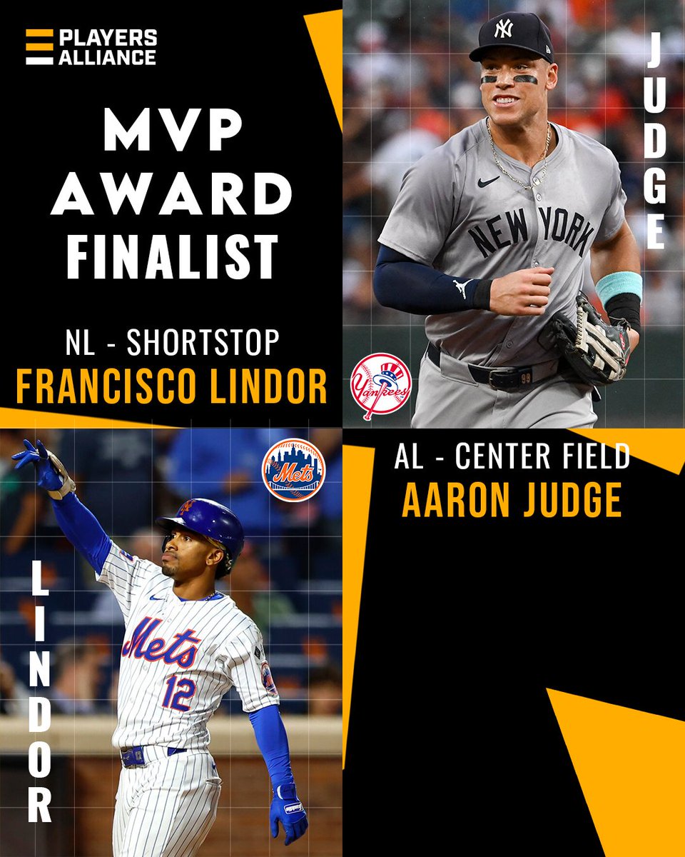 PlayersAlliance's tweet image. 🏆 Huge congratulations to our incredible supporters who are finalists for MLB's upcoming MVP and CY Young awards! Your commitment to excellence on and off the field continues to inspire us and make a difference in the lives of those we serve.☝🏾⚾️ #MVP #CYYoung #playersalliance