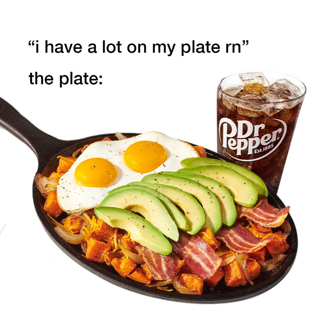 A lot of new Breakfast Skillet on my plate, a lot of <a href="/drpepper/">Dr Pepper</a> in my cup. It’s a busy week.