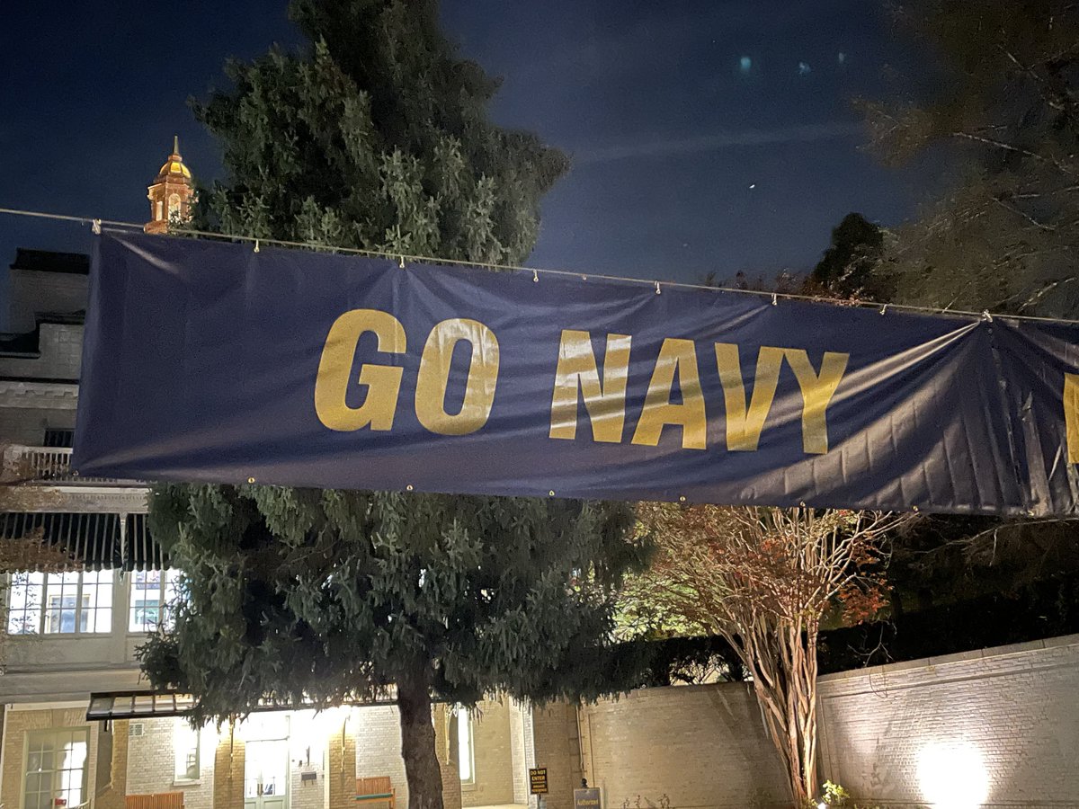 ScottWykoffWBAL's tweet photo. The mission is clear on the #Yard at @NavalAcademy as @NavyFB prepares to face #25 @GreenWaveFB w/all sorts of implications for #Mids & goal of an @American_Conf title! Navy-Marine Corps Stadium will be rockinโ Sat 12n
@NavyAthletics
@ScottStras
#GoPeteBeatCancer
#Pray4Pete https://t.co/AwHhQOrWJf