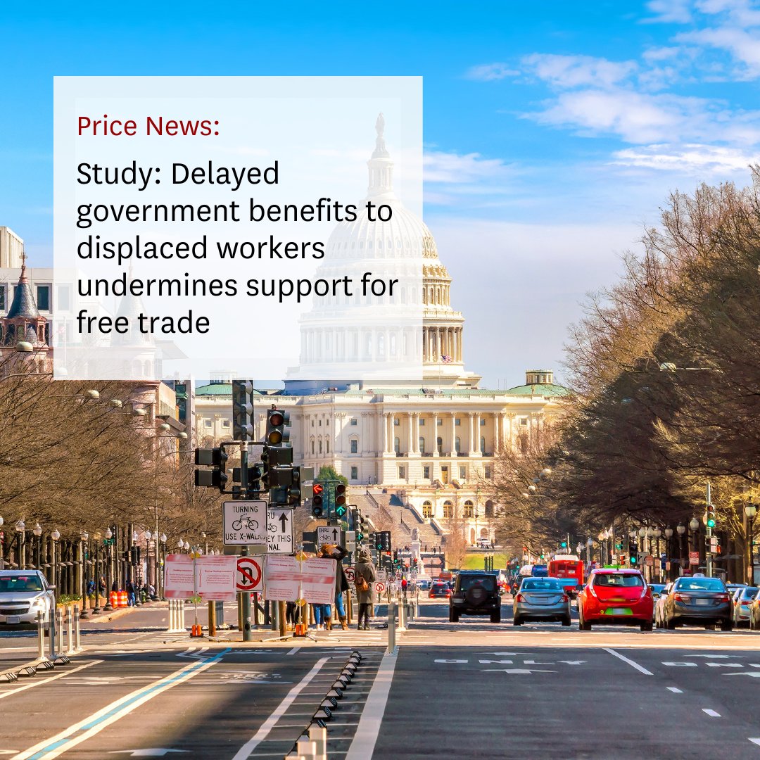 USCPrice's tweet photo. Why is support for free trade dwindling in America?

A new study showcased at #USCPrice’s @PIPECollab by Assistant Professor Kyuwon Lee revealed that bureaucratic delays have undermined confidence in government and fueled skepticism about globalization.

Read more about how these hurdles impact public opinion and political outcomes:
https://t.co/GtWiMaIlRt