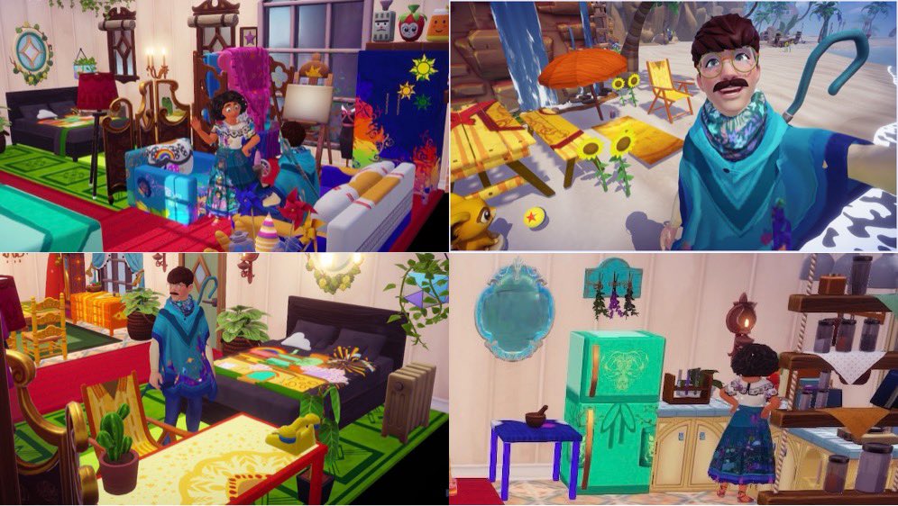 BUB_Amoo's tweet photo. Here are some Pictures of an Encanto ToM furniture set I made, close up pictures of each items included as well! https://t.co/Wlnj5UvoOO
