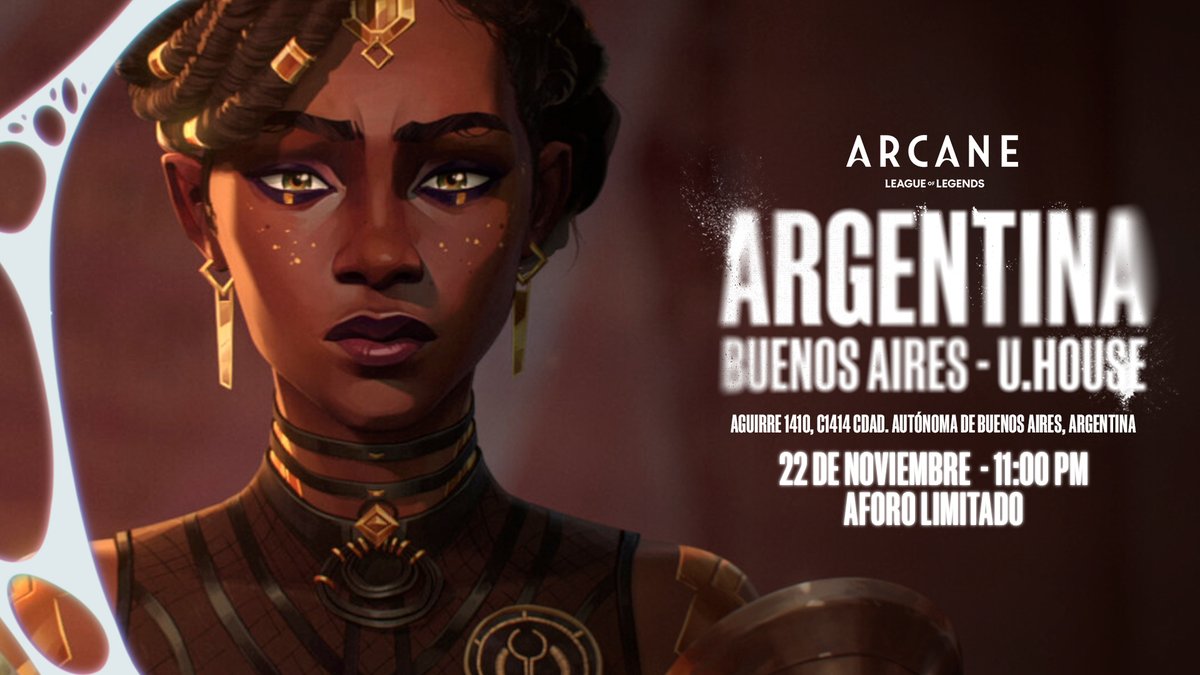 Hemos construido hexgates en estas 4 ciudades de Latinoamérica para que puedas disfrutar de los últimos 3 capítulos de Arcane junto a nosotros. El registro para las Watch Parties se abrirá el 18 de noviembre. ¡Mantente atento!