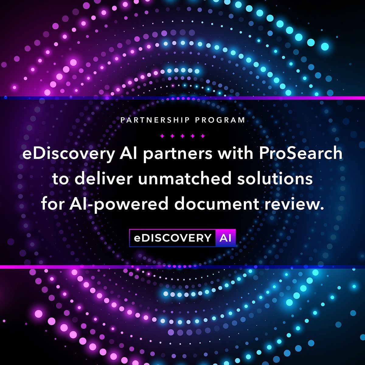 ediscoveryai's tweet photo. eDiscovery AI and ProSearch announced their strategic partnership. eDiscovery AI’s cutting-edge AI-powered technology and ProSearch’s extensive expertise in eDiscovery combine to transform document review processes' efficiency, scalability, and precision. https://t.co/fvDzFsIoMT. https://t.co/gss3VXyH9P
