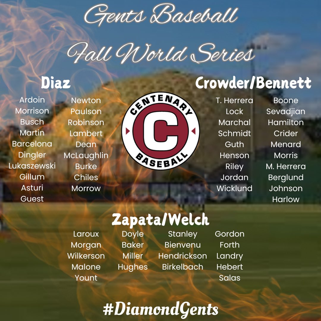 Teams are set! Let us know your pick 🏆

#GentsBaseball | #DiamondGents
