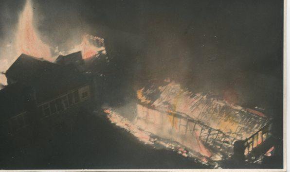 Coventry's city centre- including its Cathedral &amp; its central fire station- is on fire. Eyewitness: "The whole city is burning."