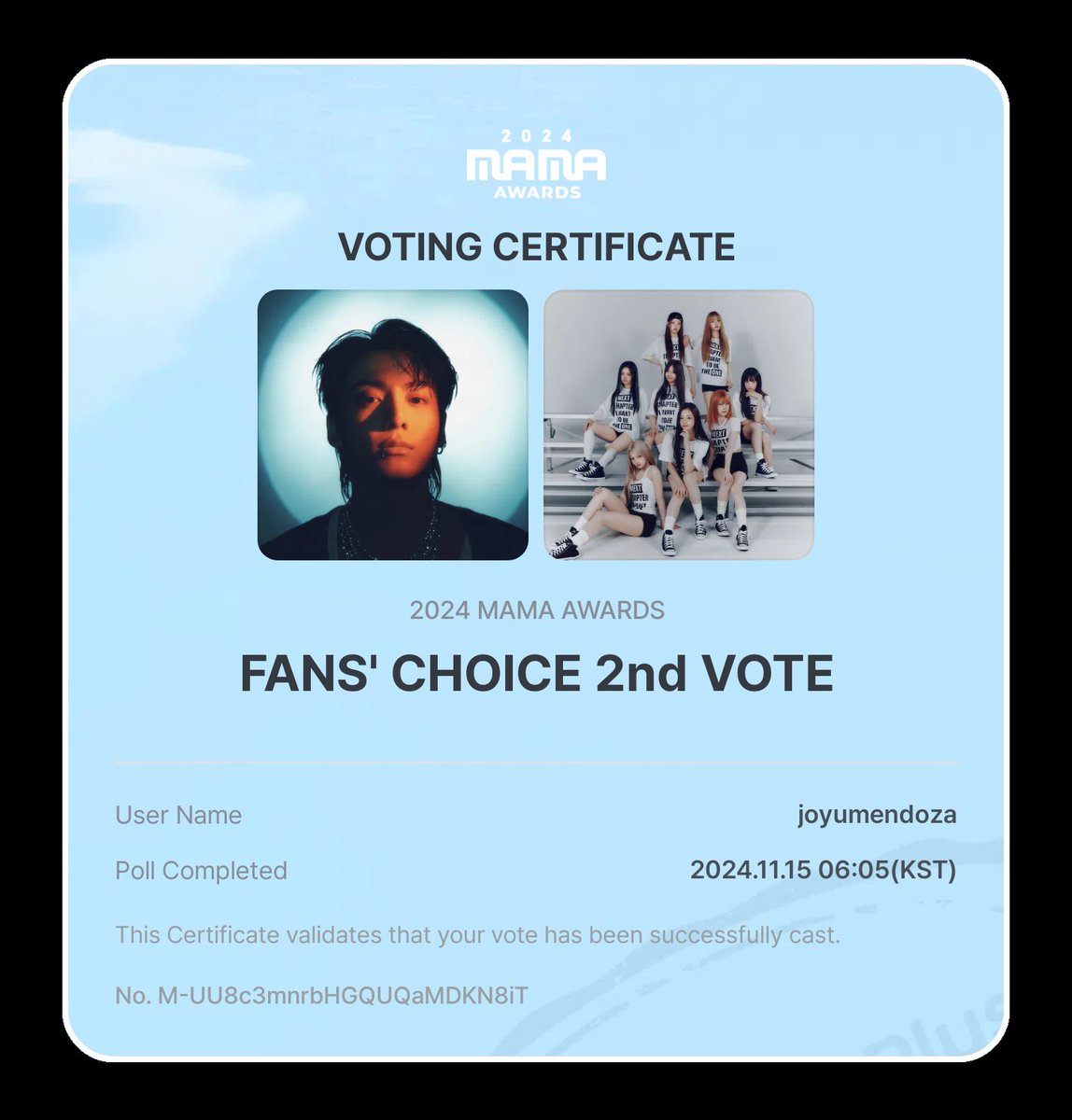joyurb's tweet photo. #2024MAMAAWARDS #MnetPlus #FANSCHOICE https://t.co/XuC46ji8mR