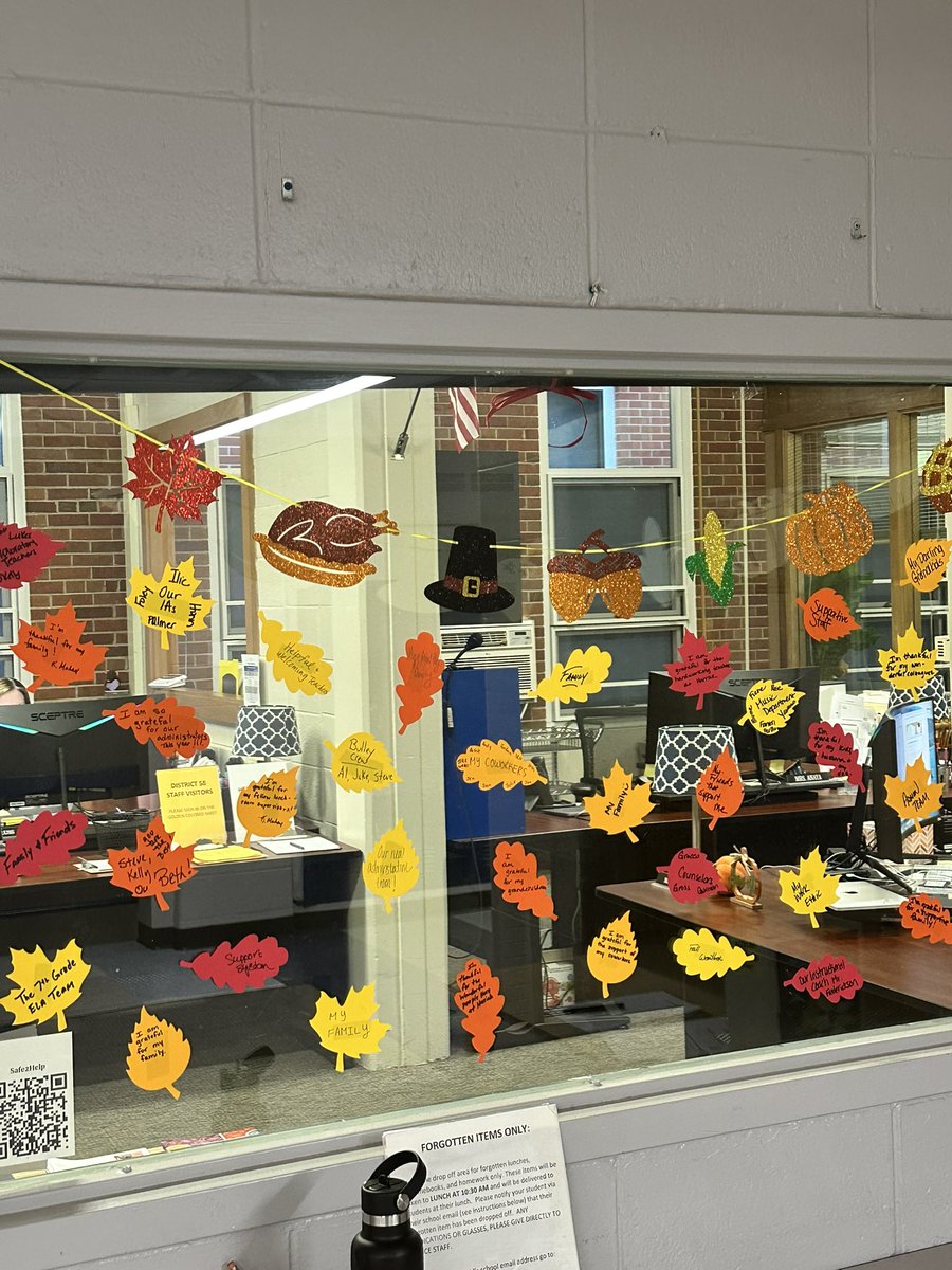 Our staff are thankful for so many things in school and out! #dg58pride