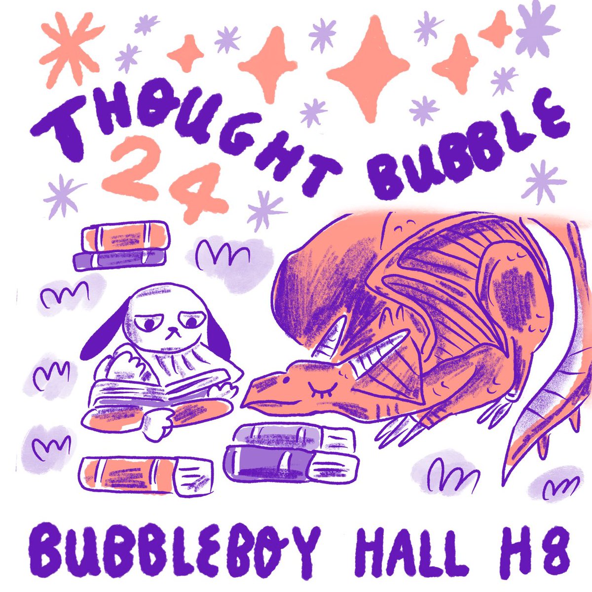 Sophmog's tweet photo. T bubz is upon us!! @ThoughtBubbleUK 👀✨💜 come find me in the Bubbleboy Hall this weekend, table H9. 💃 can’t wait to see you all there 💜💜💜 https://t.co/uwnTtSt3CB