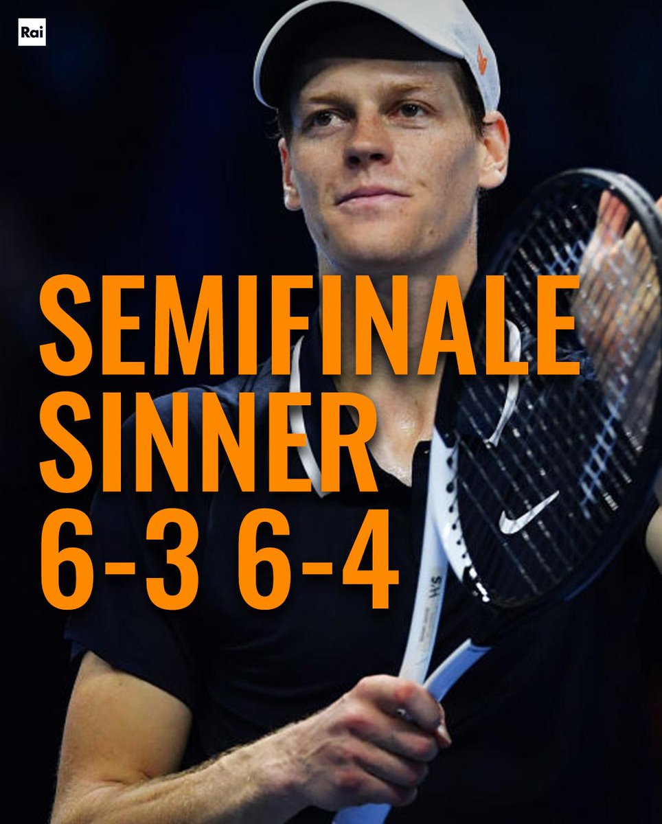 Sinner-Medveded 6-3, 6-4: Jannik vince ancora e conquista  il primo posto nel girone.

#sinner #atptorino #raiposrt