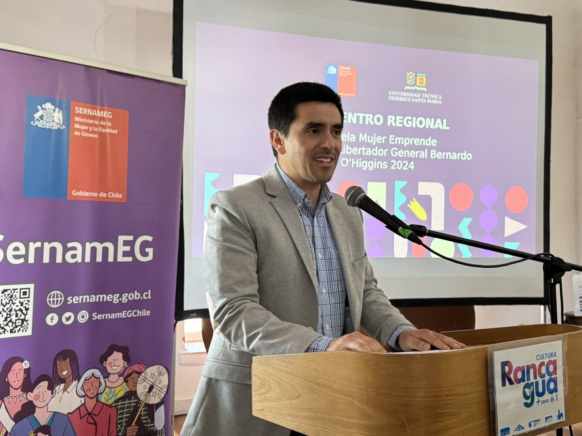 📍Cerca de 140 emprendedoras de la región de #OHIGGINS hoy recibieron certificado que acredita su aprobación de las 15 semanas de clases que se desarrollaron en la Escuela Mujer Emprende del SernamEG O’Higgins y que fue ejecutada en por la Universidad Federico Santa María 🤩💜