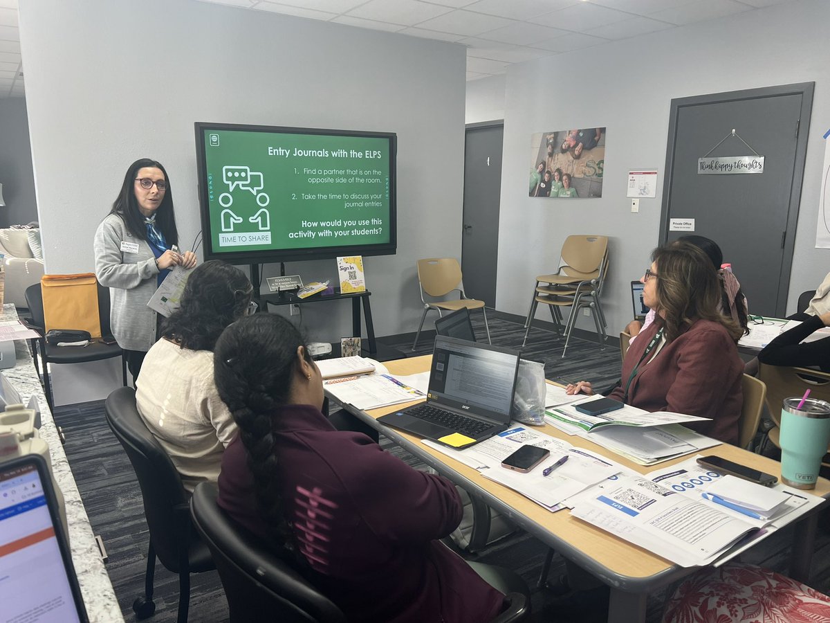 R10Multilingual's tweet photo. Our consultants made a stop in @ProsperISD and @PrincetonISD
today for Day 2 of Destination ESL βοΈ, continuing the conversation on language objectives and linguistic accommodations! Looking forward to Day 3! ππ§³
#DestinationESL #LanguageSupports https://t.co/OVtLmiYDIG