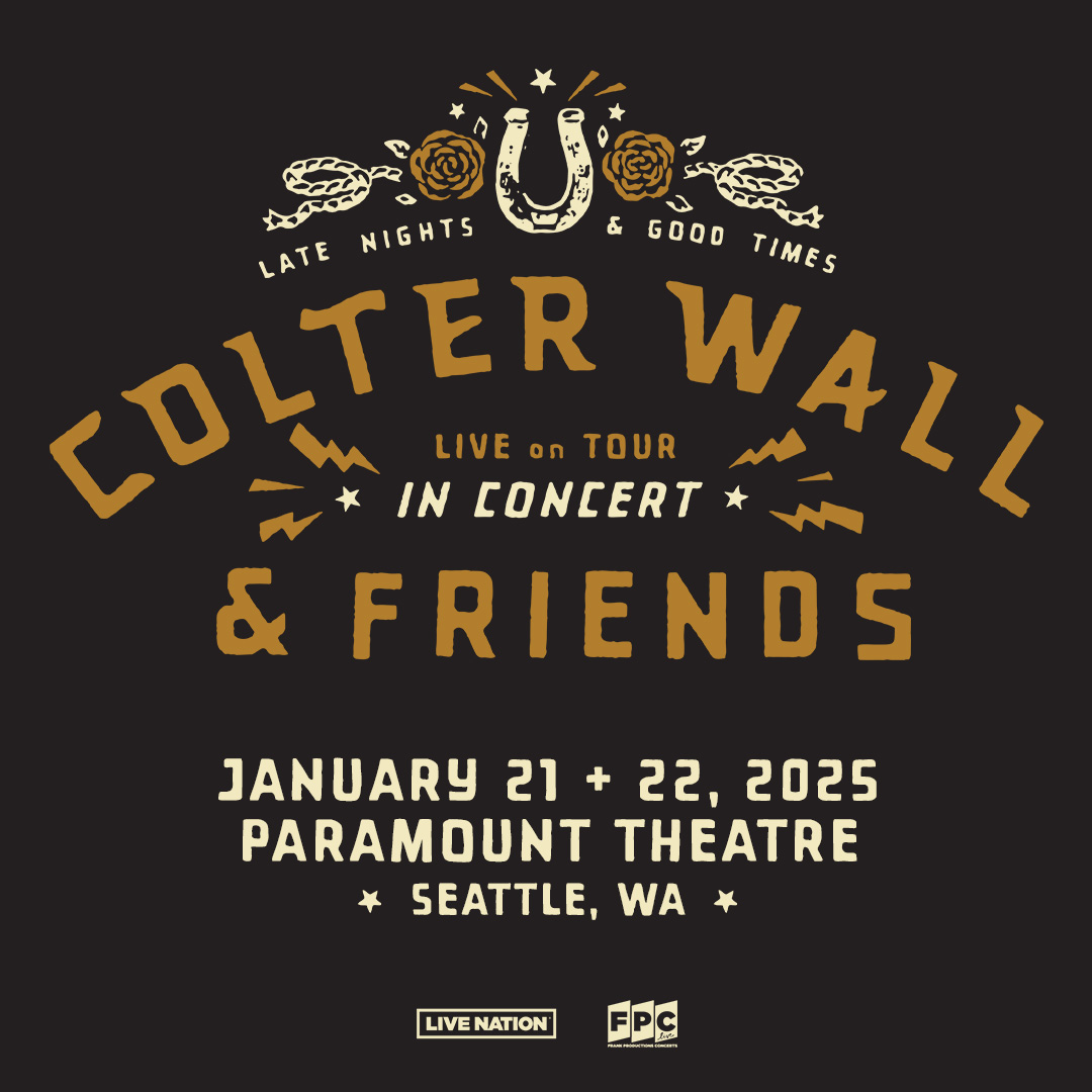 Do206's tweet image. Country singer-songwriter Colter Wall and Friends take over the Paramount Theatre on Tuesday, January 21st and 22nd. Don't miss this remarkable night of music and get your tickets today! t.dostuffmedia.com/t/c/s/212532