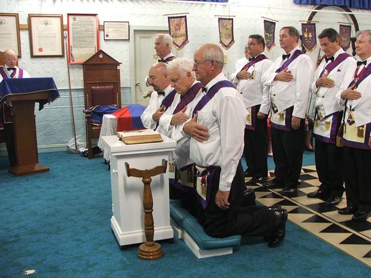Officers of the newly consecrated Royal Arch Lodge.