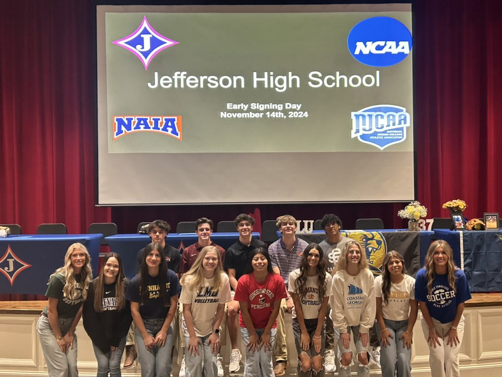 We had 14 amazing student athletes sign scholarships today! That’s the biggest number in school history to participate in our early signing ceremony! Go Dragons!!!!!!!