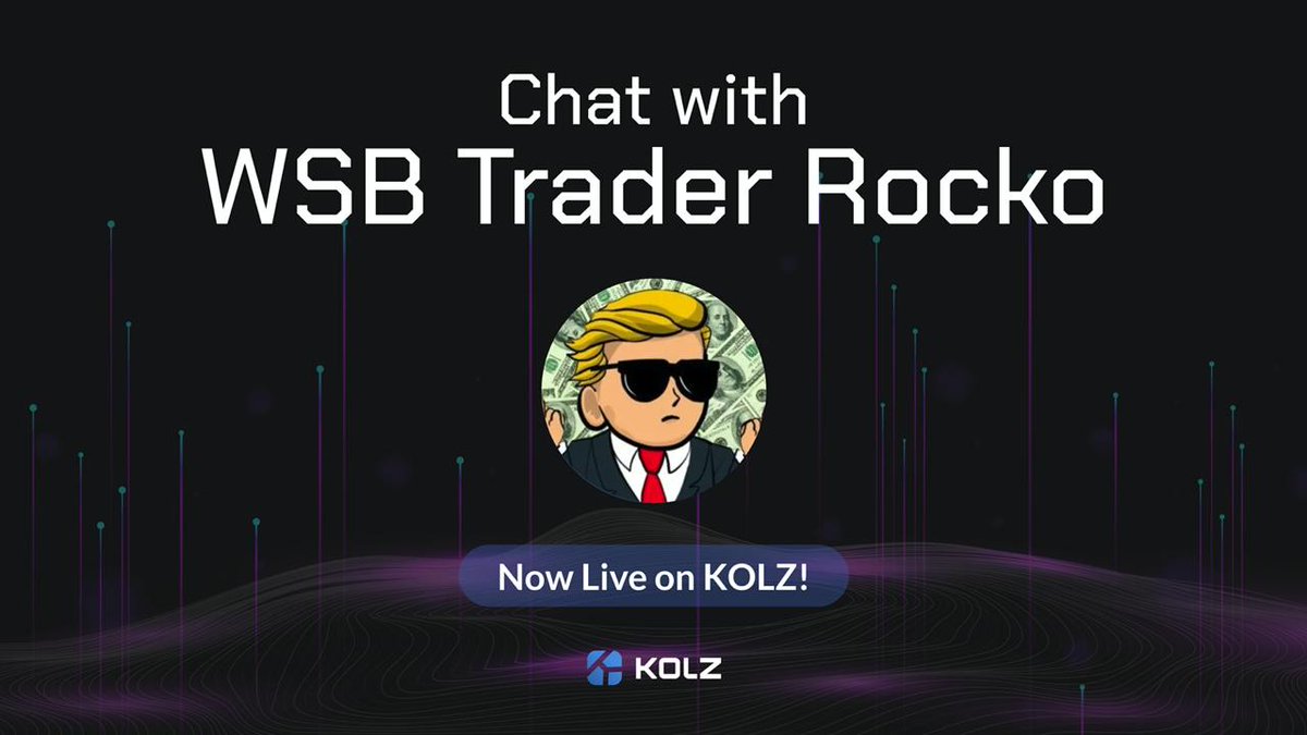 ⚡️ Buckle up, <a href="/traderrocko/">WSB Trader Rocko 🚀🚀🚀</a> fans! His AI-powered replica is officially LIVE on KOLZ! 🚀🤖

Get 24/7 access to Rocko’s insights on Bitcoin, crypto trends, and market secrets. If you’ve ever wanted to pick Rocko’s brain on how to ride the next BTC wave, now’s your chance. 🌊🧩

Tap