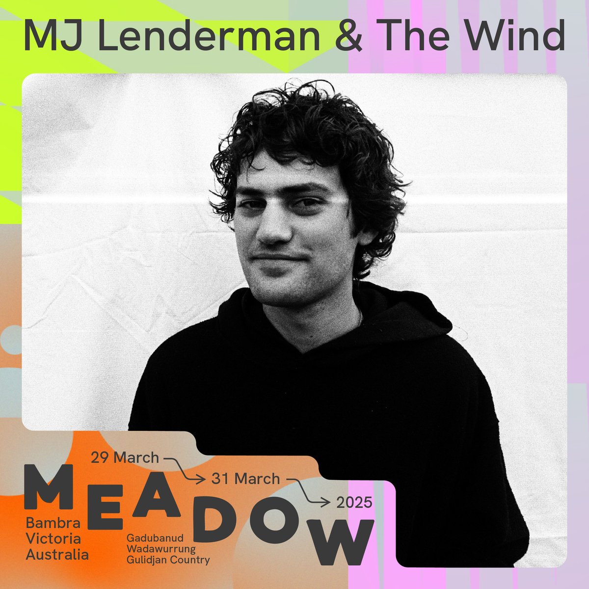 Looking forward to playing Meadow Festival in March! More info + tickets at meadowmf.com/info.html