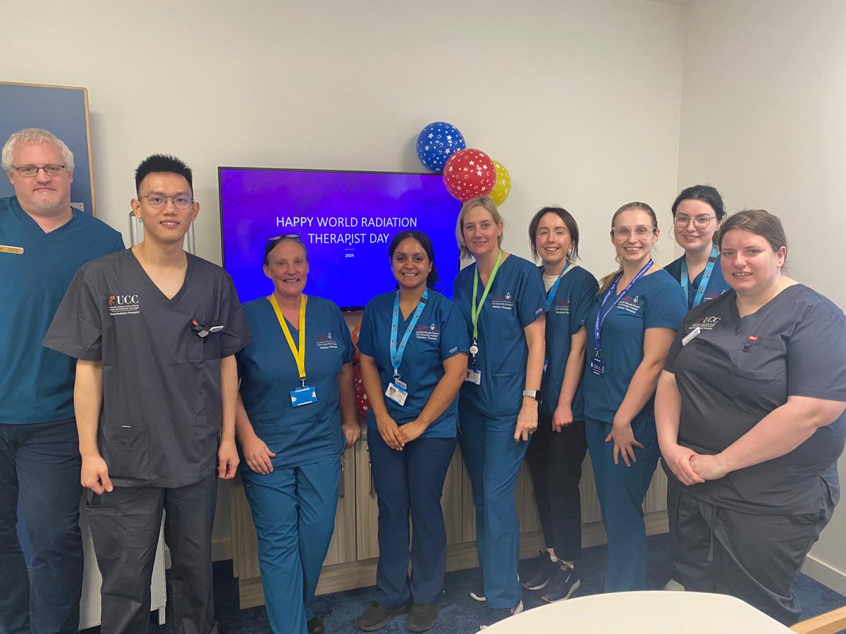 Claracremin's tweet image. Marking First Radiation Therapy World Awareness Day with my amazing @RT dedicated colleagues at Cork University Hospital