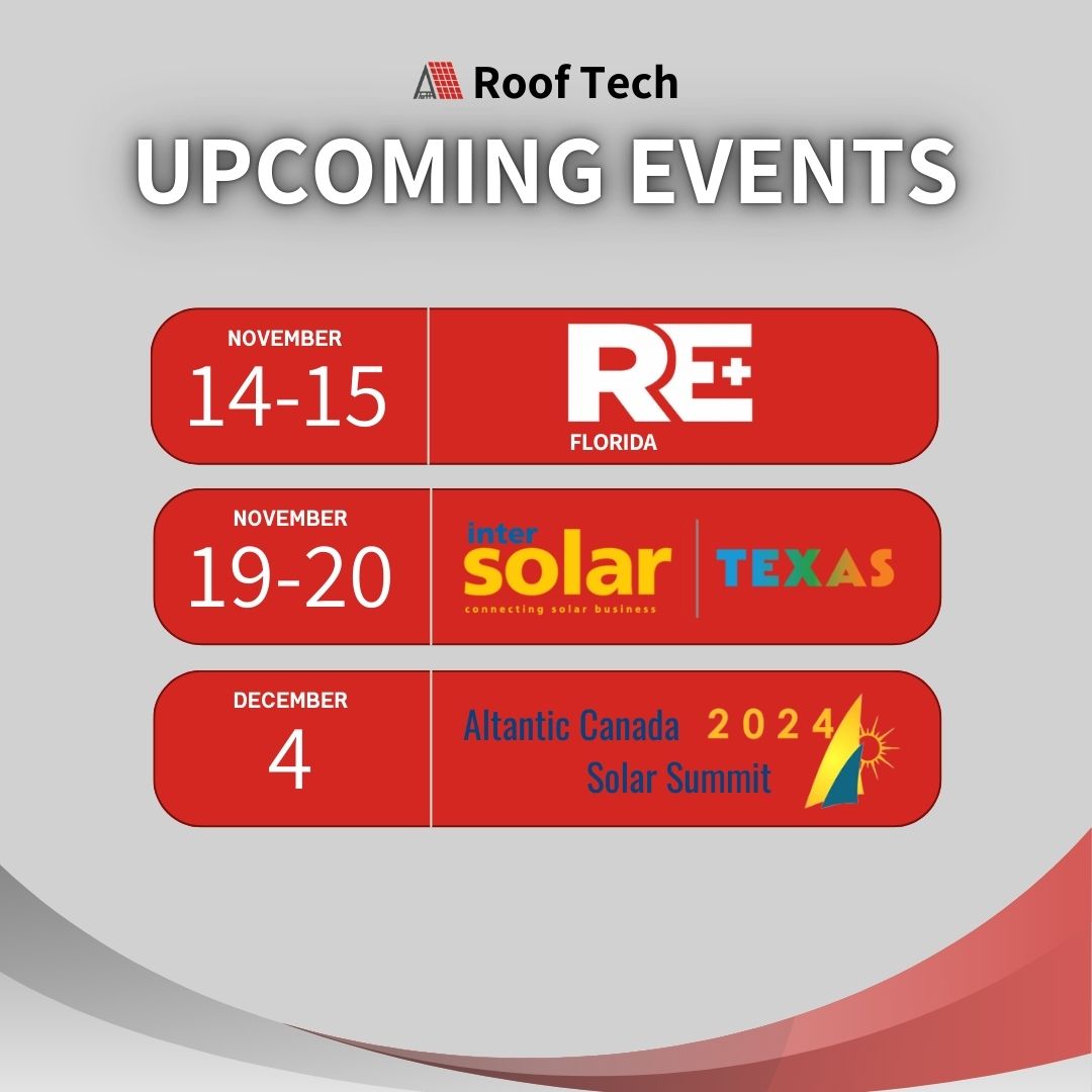 Last call for 2024 – don’t miss our final shows!

📍RE+ Florida
Orlando, FL - Booth #213

📍InterSolar &amp; Energy Storage North America (IESNA)
Austin, TX - Booth hashtag#TT11

📍Atlantic Canada Solar Summit 
Halifax, NS - Booth #32

Register today and we'll see you soon!