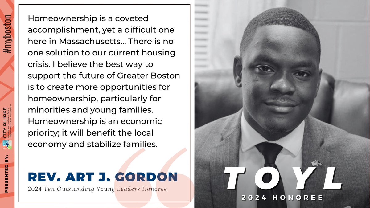 youngb0stonians's tweet photo. We’re proud to honor Rev. Art J. Gordon as a 2024 TOYL honoree! 

As a pastor, faith-leader, &amp; community servant, he believes in the power of faith &amp; politics to create avenues of liberating systemic change in urban communities across Greater Boston. 

https://t.co/uG1eC2fShd https://t.co/uEqAC6Yb9J