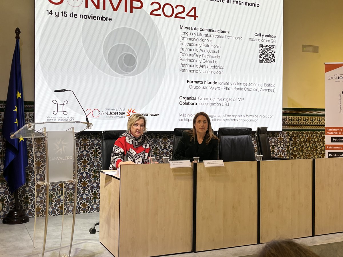 ¡Hoy hemos celebrado la primera jornada del I Congreso Internacional Visiones Interdisciplinares sobre el Patrimonio!

👉 Hemos hablado de patrimonio audiovisual, sonoro, fotográfico, educativo y lingüístico. 

🔜 Mañana lo haremos sobre patrimonio arquitectónico y criminológico.