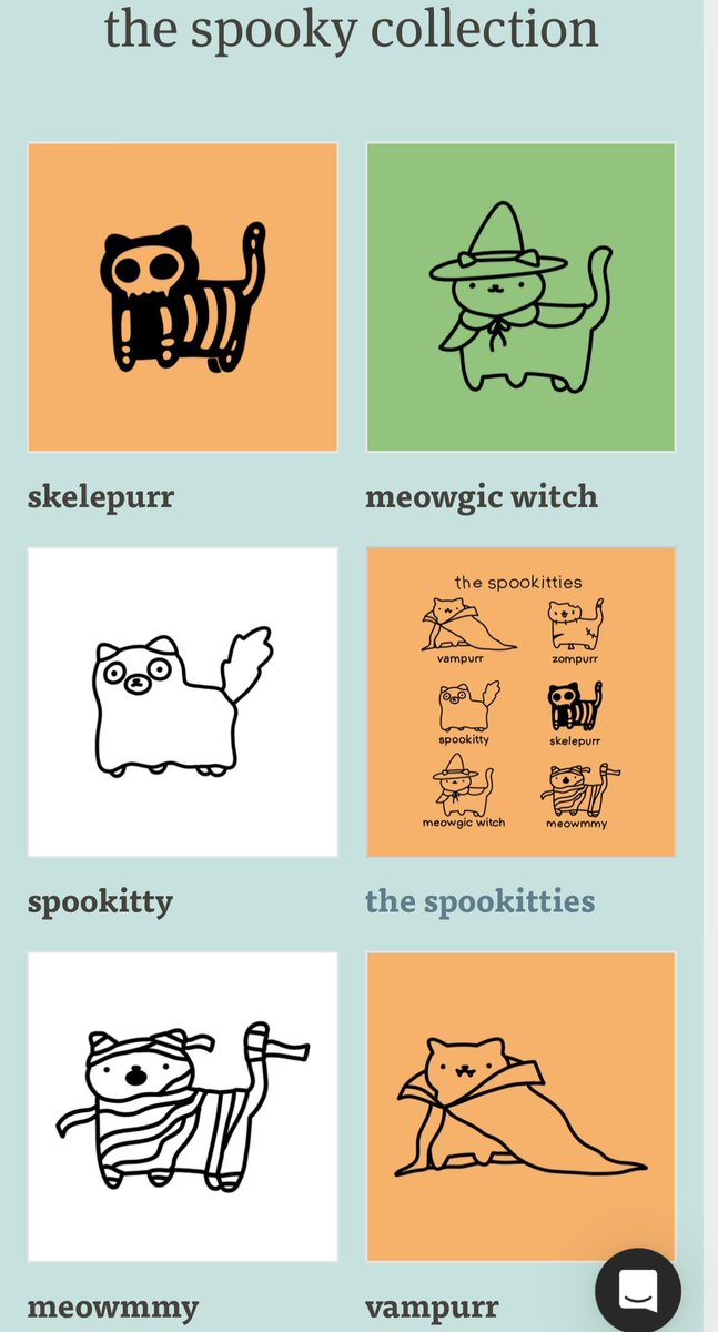 did you know there’s a spooky collection in my threadless shop? 👻 

with these designs you can be spooky all year 🎃 

poorlycatdraw.threadless.com/collections/th…