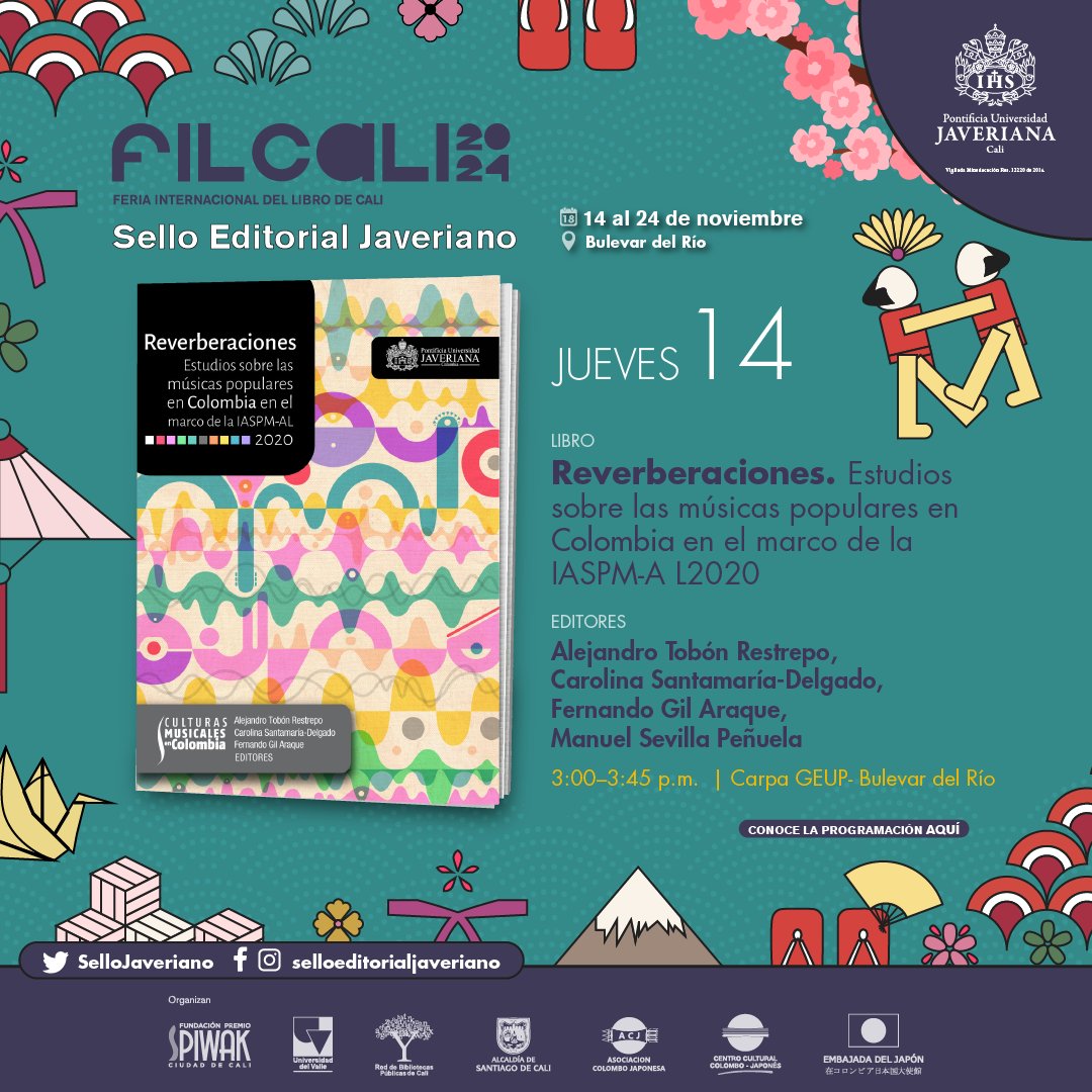 📚✨ ¡Hoy inicia la #FILCali2024! Te esperamos para nuestras 5 presentaciones llenas de conocimiento y cultura. Acompáñanos en nuestros Lives en @selloeditorialjaveriano o en la Carpa GEUP y descubre todo lo que hemos preparado.

¡No te lo pierdas! 📖🎉