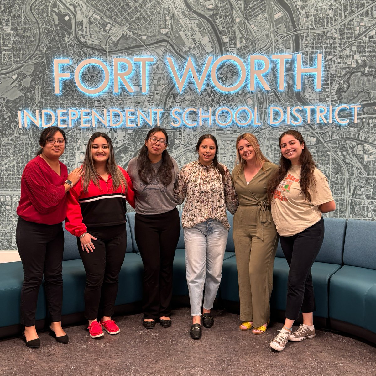 FWISD celebrated Teacher Signing Day for December graduates from our teacher pipeline programs, honoring six teacher residents and one BTAP from Texas Tech and Texas Wesleyan. We enjoyed celebrating these fantastic achievements! The future of FWISD is bright! #teacherpipelines
